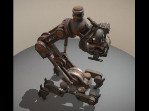 mech neck walker - blender game engine and unity 3d Model 3D