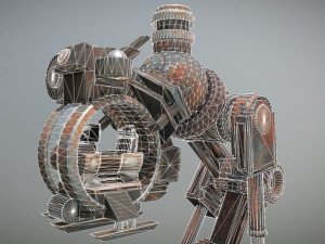 mech neck walker - blender game engine and unity 3d Model 3D