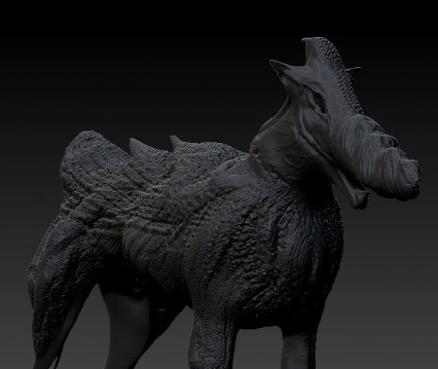 creature high res 3D Model .c4d .max .obj .3ds .fbx .stl .blend 