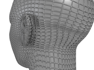 base head photoreal 3D मॉडल