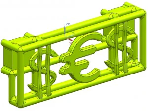 manija de puerta decorativa Modelo 3D