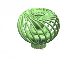 decorative handle for furniture and room doors 3D Model