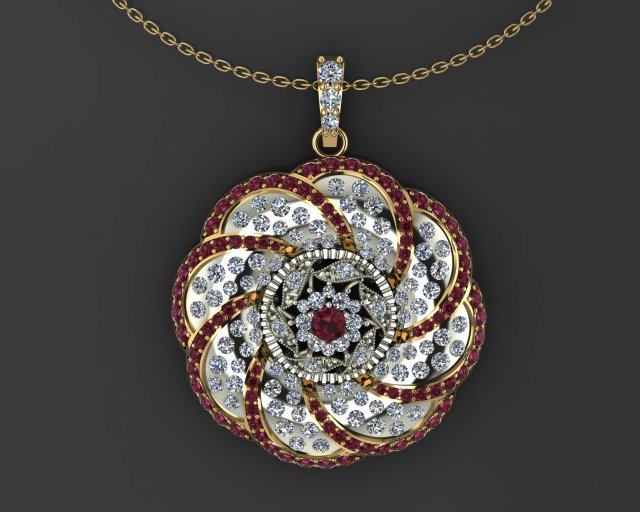 a stylish pendant 3D Принт Модель .c4d .max .obj .3ds .fbx .stl .blend 