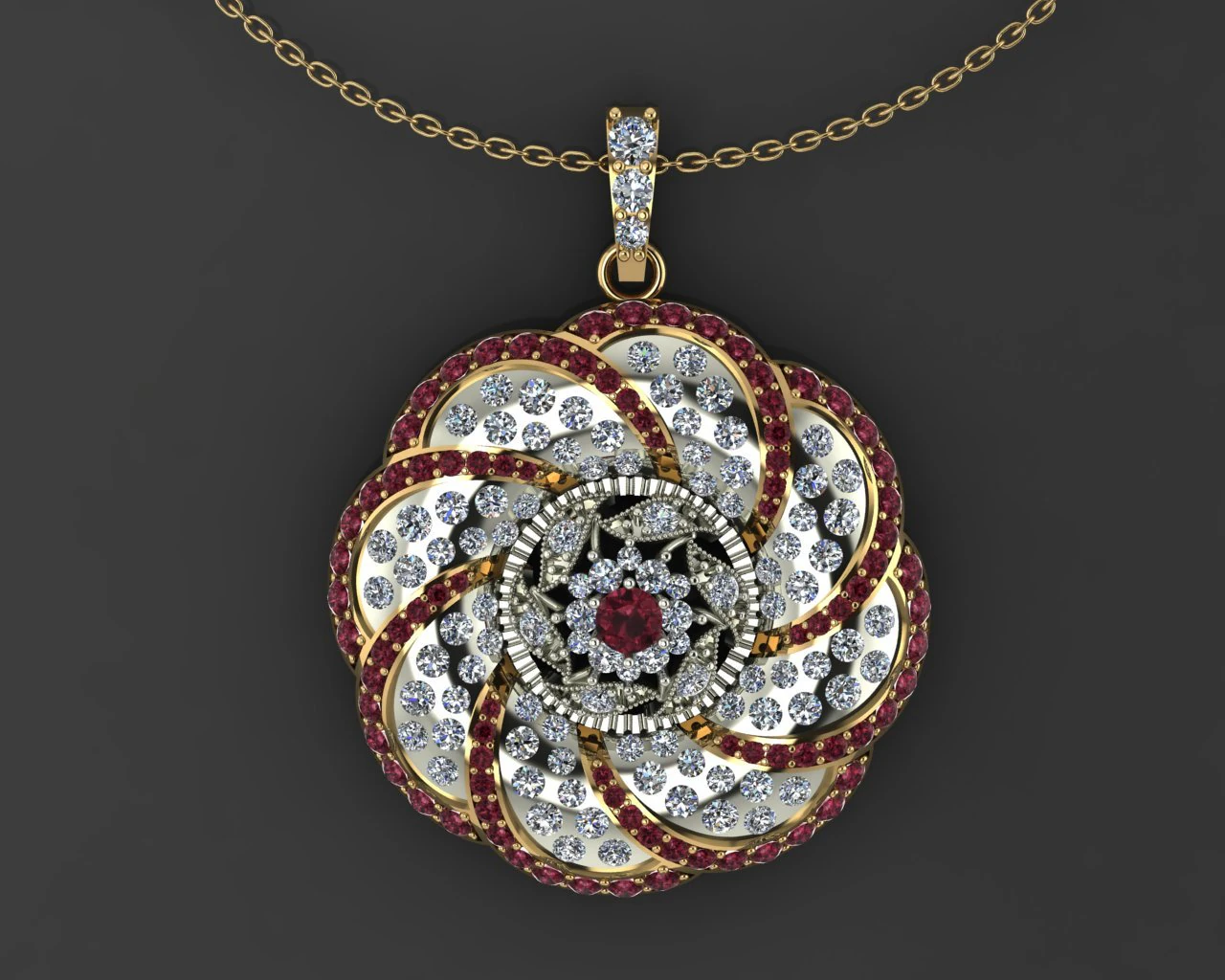 a stylish pendant 3D Print Model .c4d .max .obj .3ds .fbx .stl .blend 