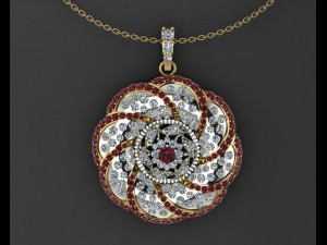 a stylish pendant Modèles 3D en vedette
