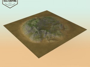 eroded highlands Modelo 3D
