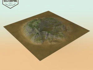 ge&euml;rodeerde hooglanden 3D Model