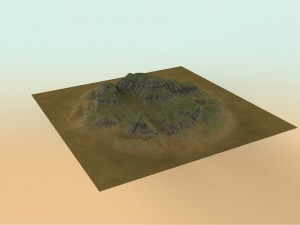 eroded highlands 3D मॉडल