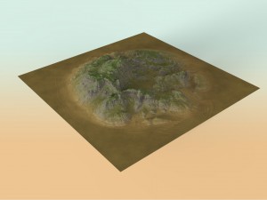 eroded highlands 3D मॉडल