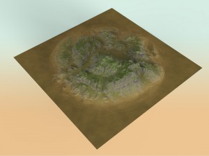 eroded highlands 3D मॉडल