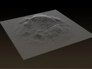 terras altas erodidas Modelo 3D