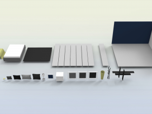 low poly interiors - bedroom 3D Model