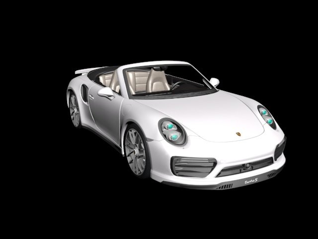 porsche 911 3D 模型 .c4d .max .obj .3ds .fbx .stl .blend