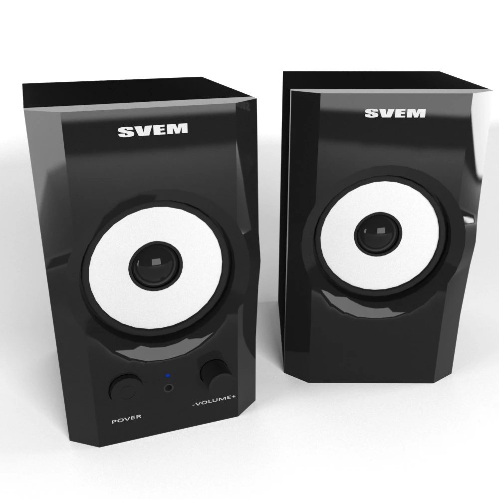 speakers sven - sps605 3D Model .c4d .max .obj .3ds .fbx .stl .blend