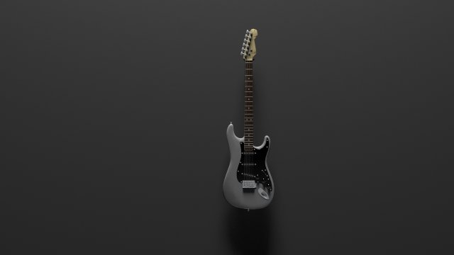stratocaster electric guitar 3D-Modell .c4d .max .obj .3ds .fbx .stl .blend 