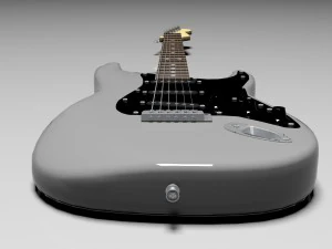 stratocaster electric guitar 3D Model