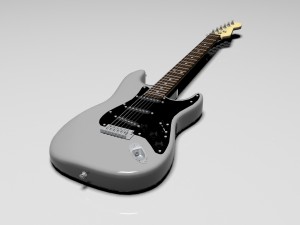 stratocaster electric guitar 3D-Modell