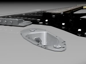 stratocaster electric guitar 3D Model