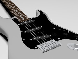 stratocaster electric guitar 3D-Modell