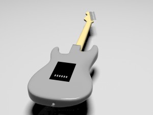 stratocaster electric guitar 3D-Modell