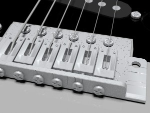 stratocaster electric guitar 3D-Modell