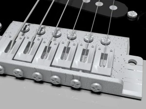 stratocaster electric guitar 3D Model