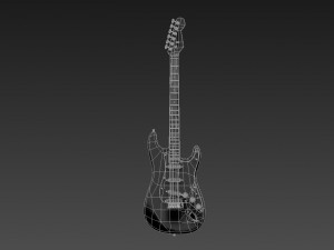stratocaster electric guitar 3D-Modell
