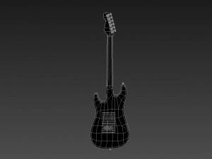 stratocaster electric guitar 3D-Modell