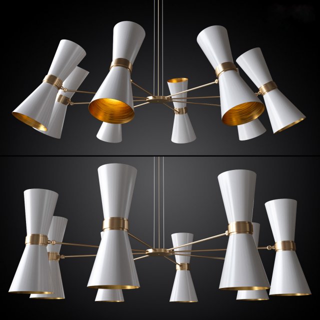 chandelier cairo mullan 3D 模型 .c4d .max .obj .3ds .fbx .stl .blend