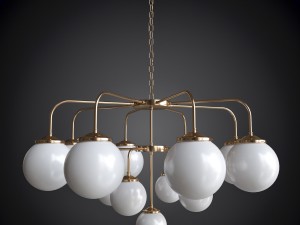 chandelier and pendant rome mullan 3D Model