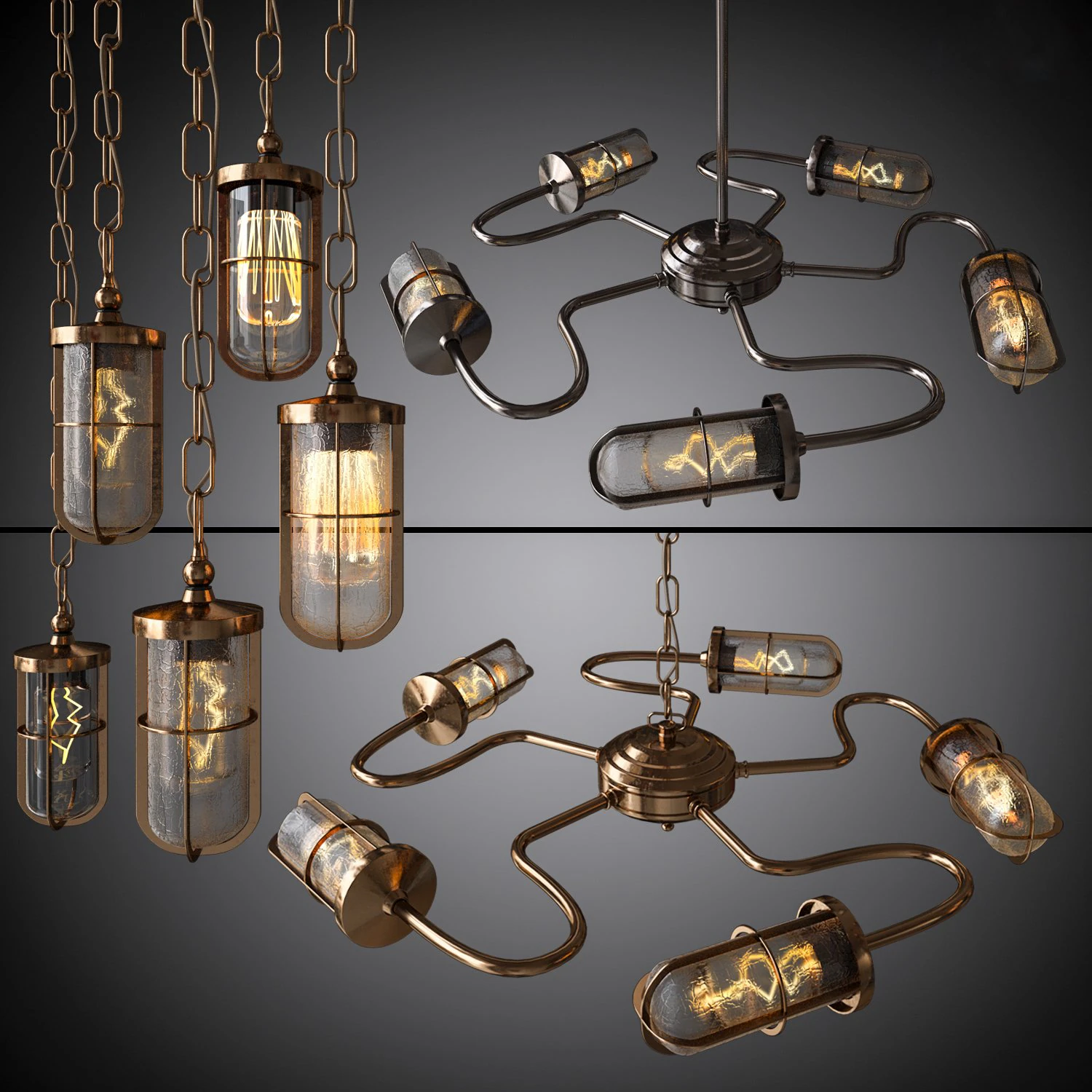 chandeliers and pendants breck bar mullan 3D Model .c4d .max .obj .3ds .fbx .stl .blend 