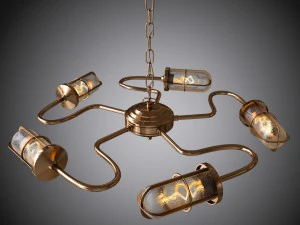 chandeliers and pendants breck bar mullan 3D Model