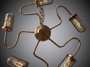 chandeliers and pendants breck bar mullan 3D Model