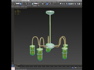 chandelier and wall lamp dune bar mullan 3D Model