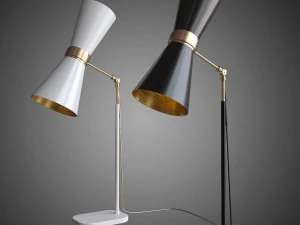 set of table lamps wall lamps floor lamps cairo 3D Model