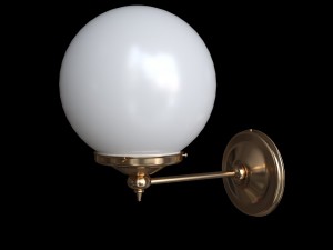 set of chandelier and wall lamps mullan 3D Model
