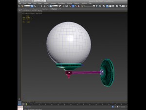 set of chandelier and wall lamps mullan 3D Model
