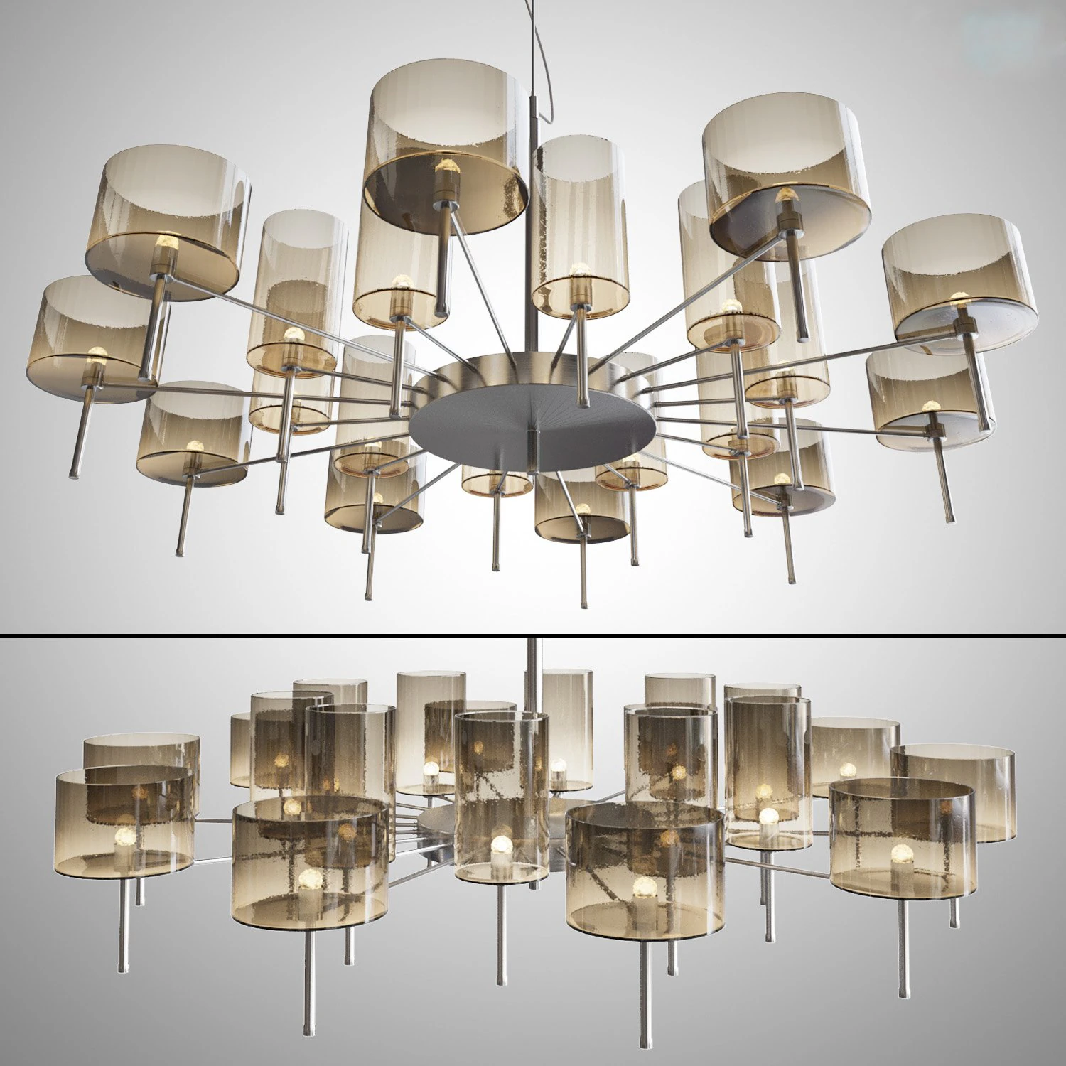 chandelier axolight spillray 3D Model .c4d .max .obj .3ds .fbx .stl .blend