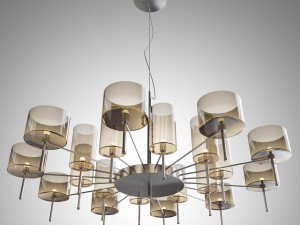 chandelier axolight spillray 3D Model