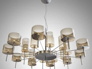 chandelier axolight spillray 3D Model