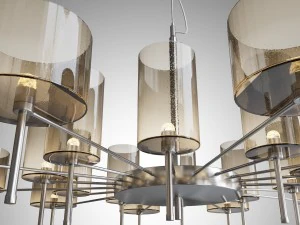 chandelier axolight spillray 3D Model