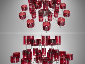 chandelier axolight spillray 2 3D Model
