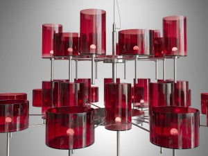 chandelier axolight spillray 2 Model 3D