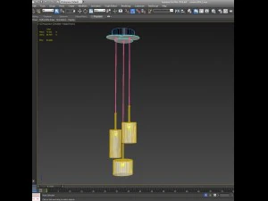 set of pendants axolight spillray 3D Model