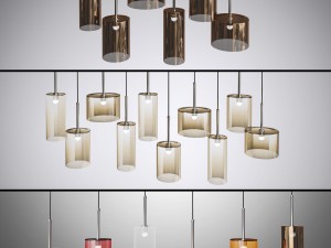 pendants axolight spillray 2 Modello 3D
