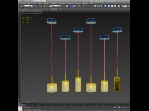 pendants axolight spillray 2 3D Model