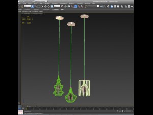 pendants cage doree roche bobois 3D Model