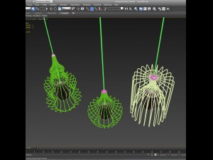 pendants cage doree roche bobois 3D Model