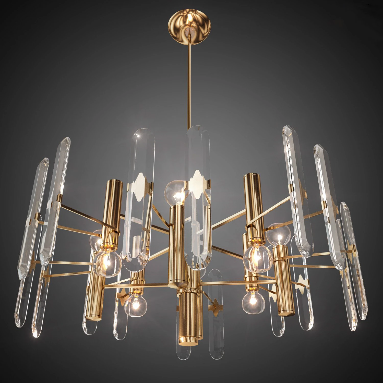 chandelier sciolari 3D Model .c4d .max .obj .3ds .fbx .stl .blend 