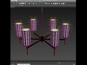 chandelier with lattice 3D Model